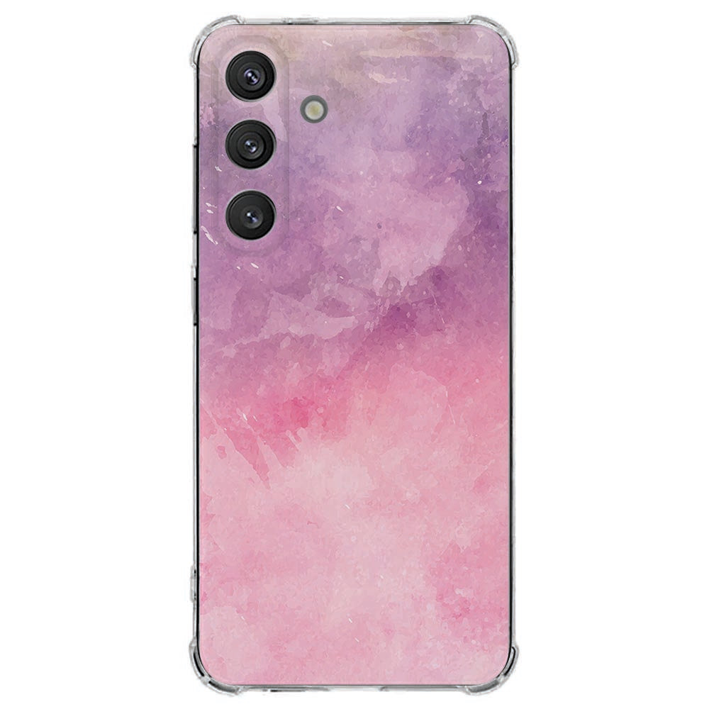 Samsung Galaxy S25 FE Hoesje - Pink Purple Paint TPU Antishock