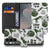 Bookcase hoesje Samsung Galaxy S26 FE met Dinosaurus print in groen en wit