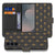Bookcase hoesje Samsung Galaxy S26 FE met Franse Lelie patroon in bruin en goud