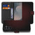 Samsung Galaxy S26 FE bookcase hoesje met Geruit Rood ruitpatroon in zwart en rood