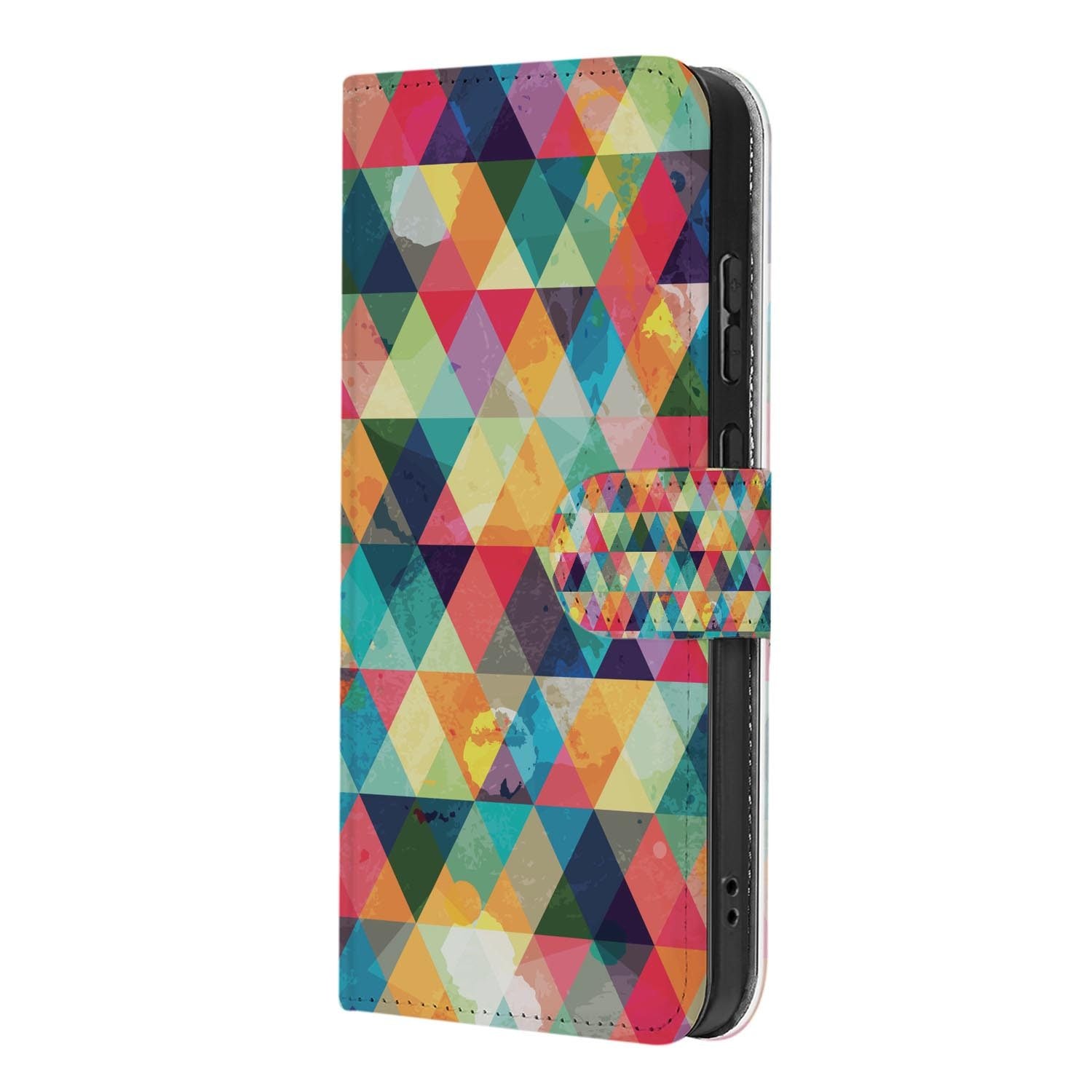 Kunstleren klaphoesje Samsung Galaxy S26 FE met Geruit print en magneetsluiting