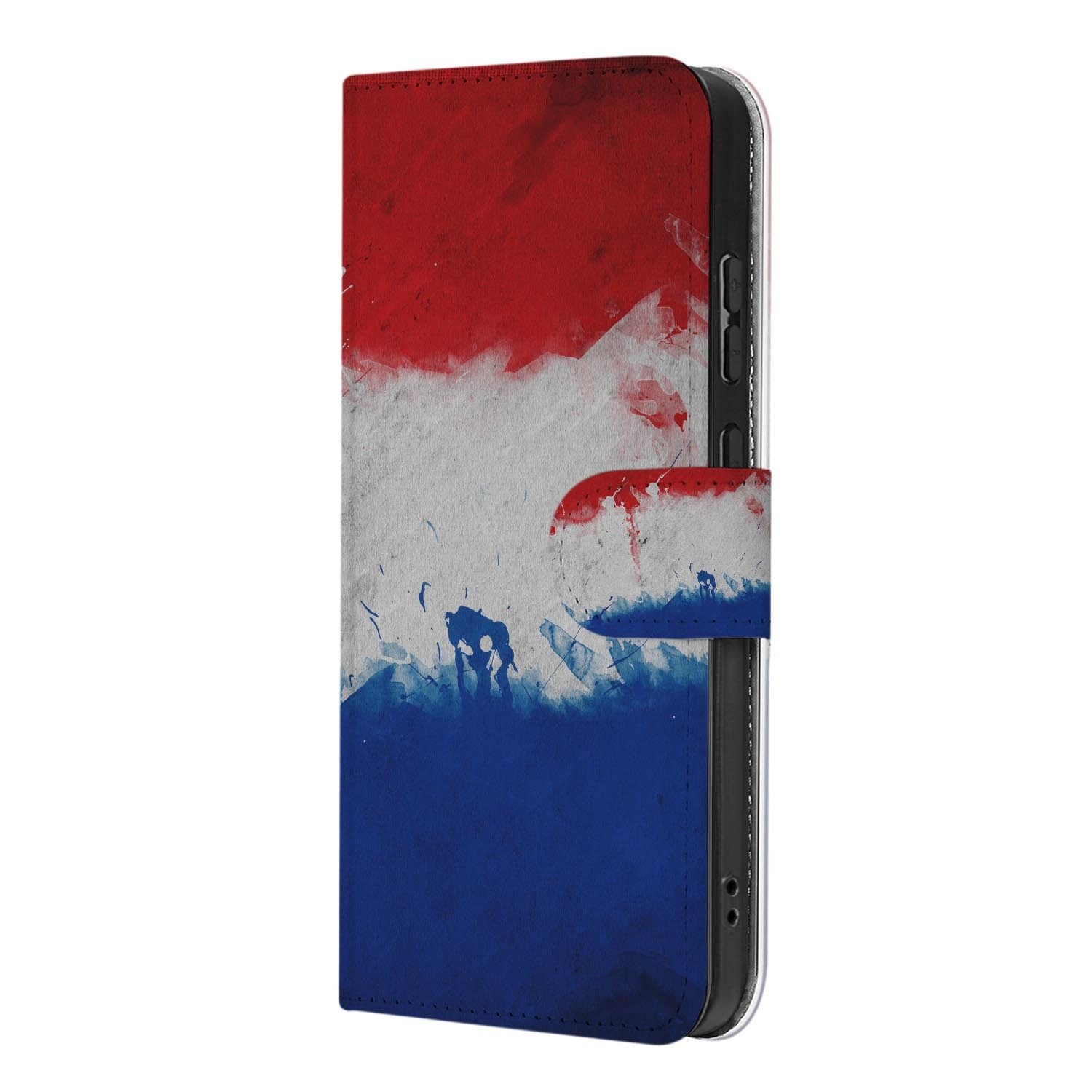 Kunstleren klaphoesje met Nederland print voor de Samsung Galaxy S26 FE