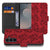 Samsung Galaxy S26 FE bookcase hoesje met Red Roses rozenprint op kunstleer