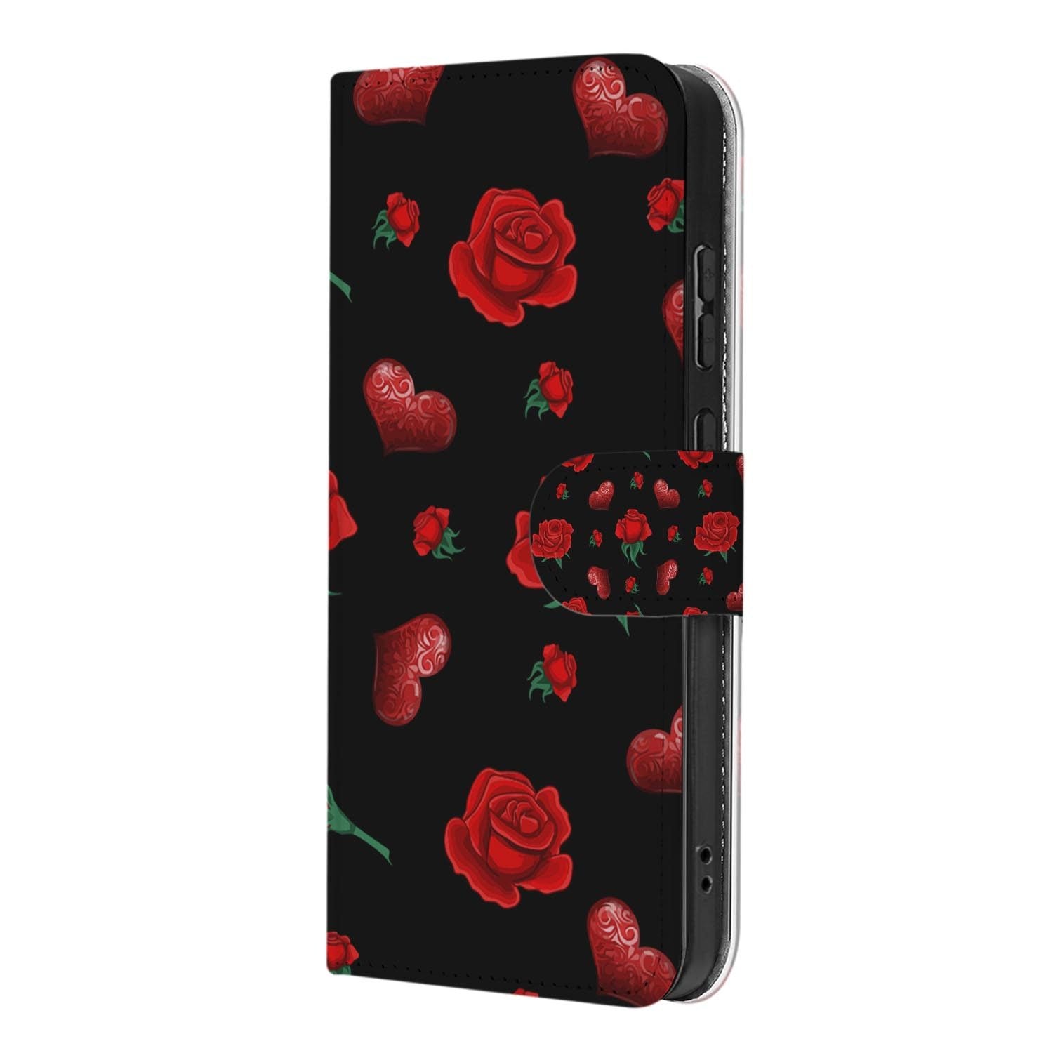 Kunstleren klaphoesje Valentine voor de Samsung Galaxy S26 FE met magneetsluiting