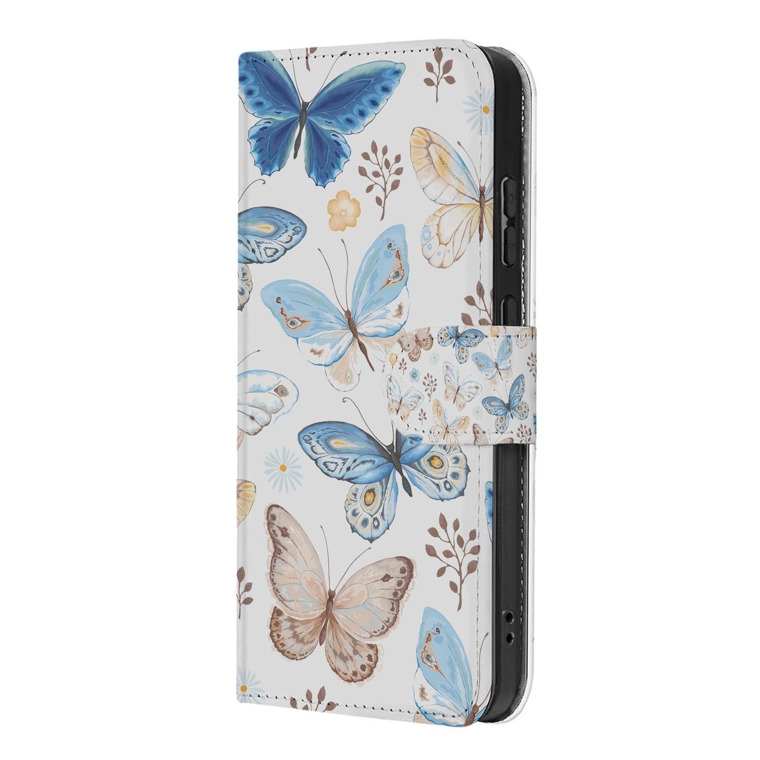 Kunstleren klaphoesje met Vlinder motief voor de Samsung Galaxy S26 FE