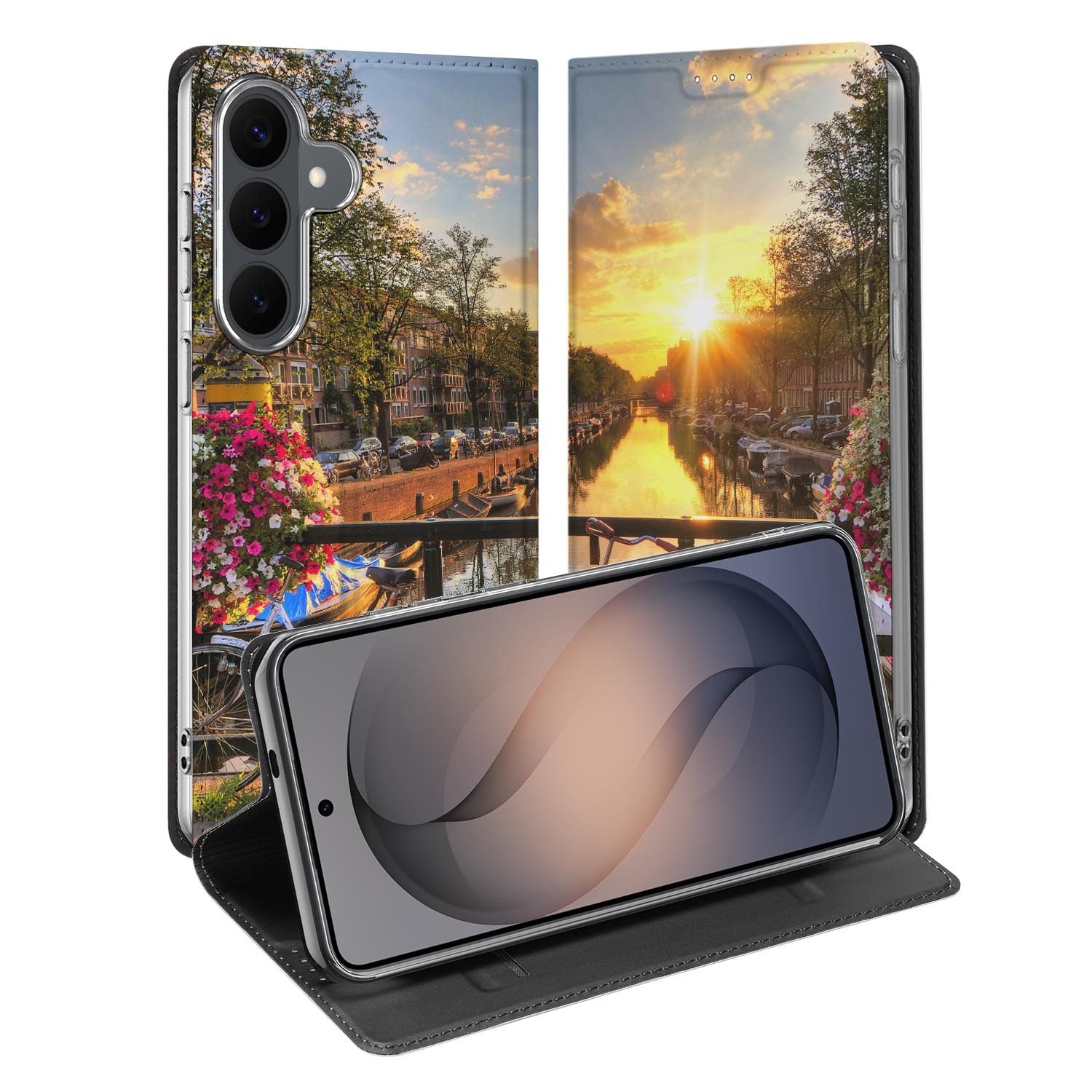 Samsung Galaxy S26 FE standcase met Amsterdamse Grachten-print