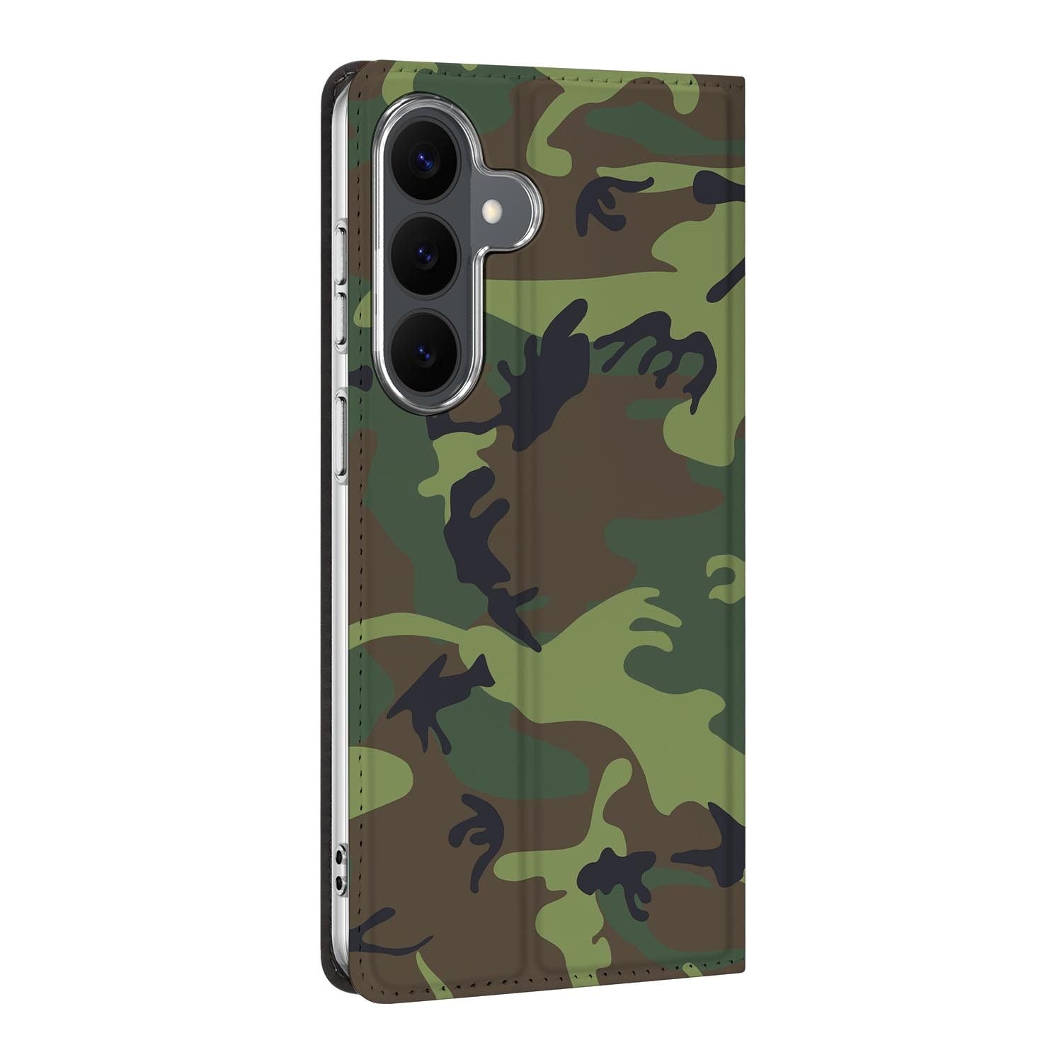 Samsung Galaxy S26 FE standcase Army Dark, bescherming voor- en achterkant