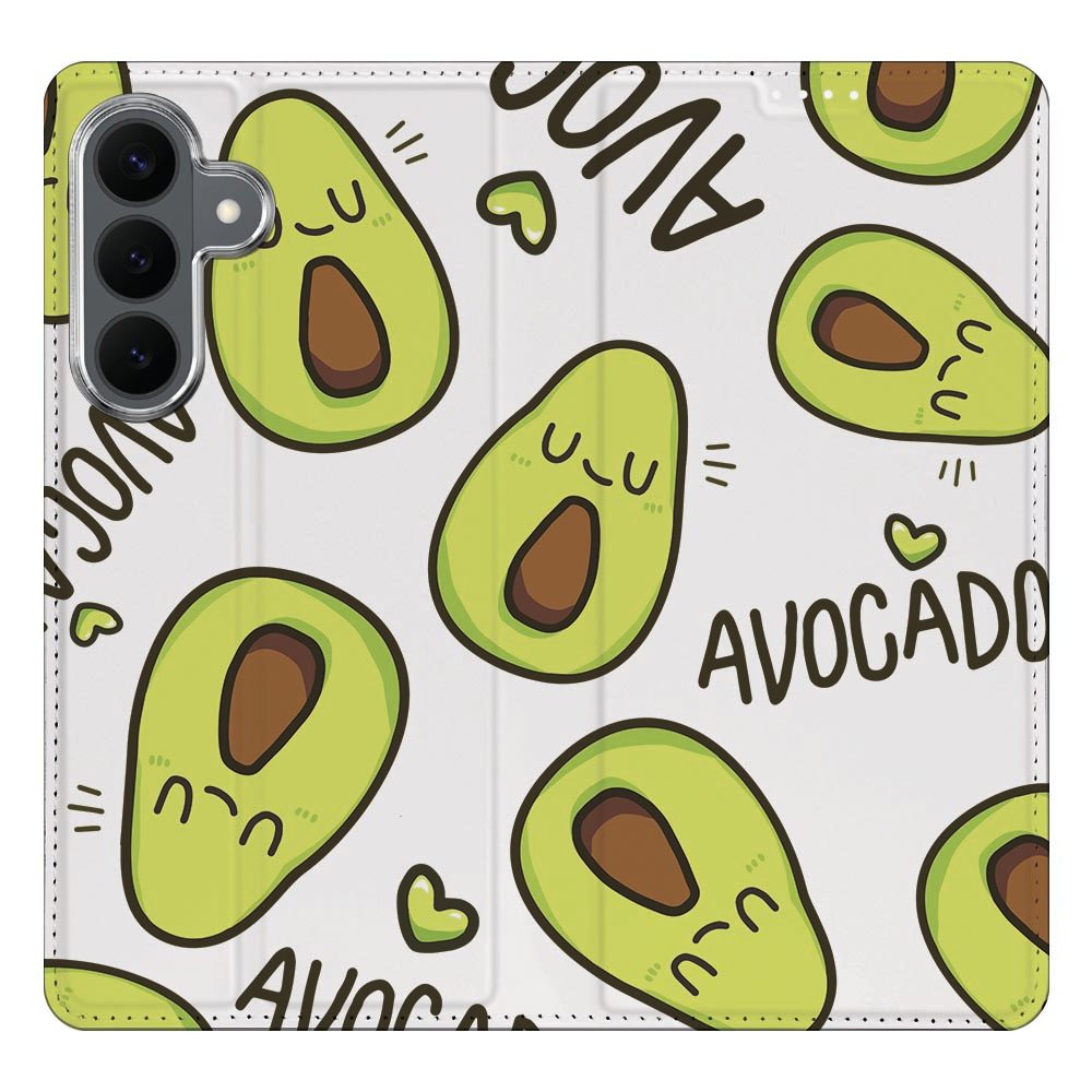 Samsung Galaxy S26 FE boekhoesje Avocado Singing met pasjesvak