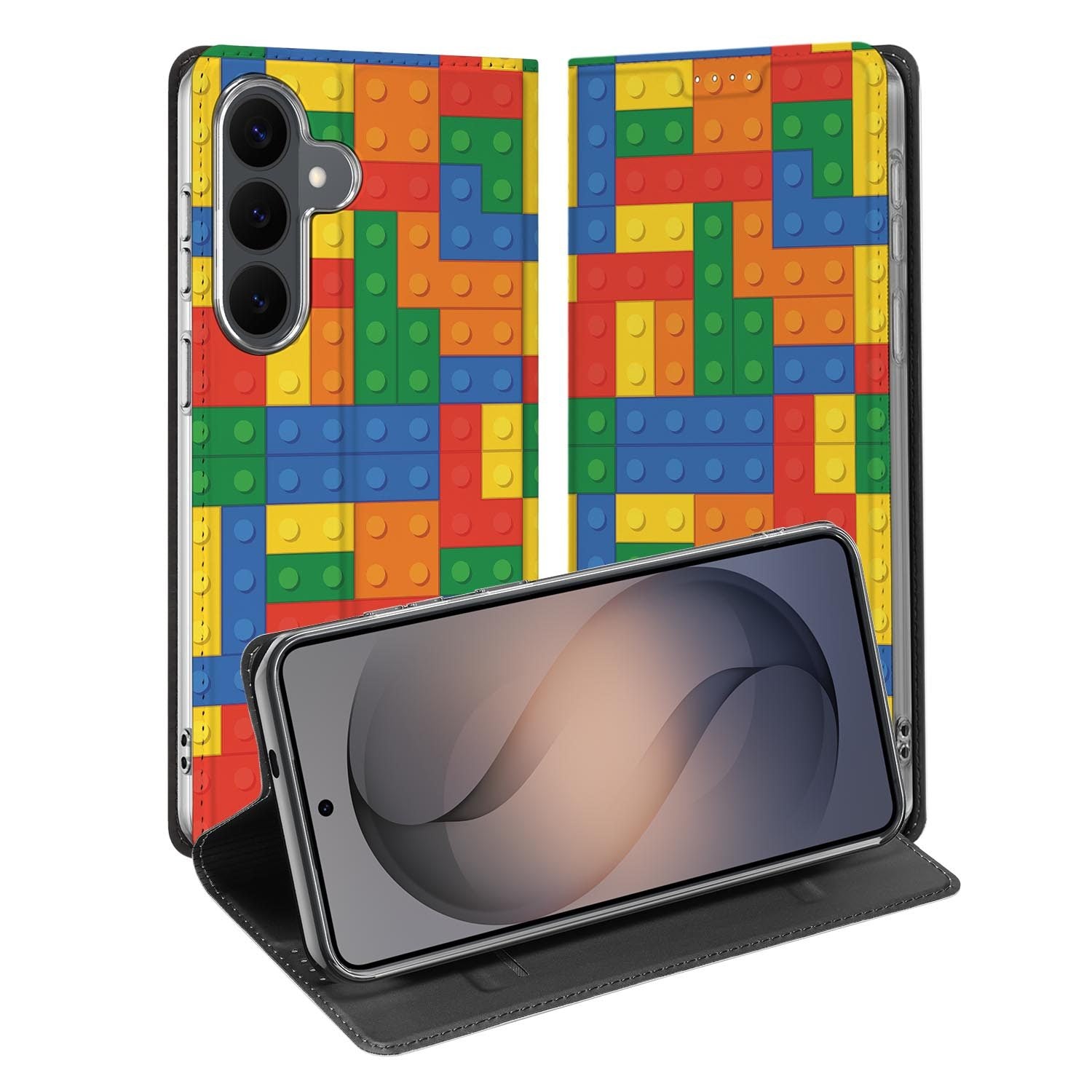 Samsung Galaxy S26 FE standcase met Blokken-print