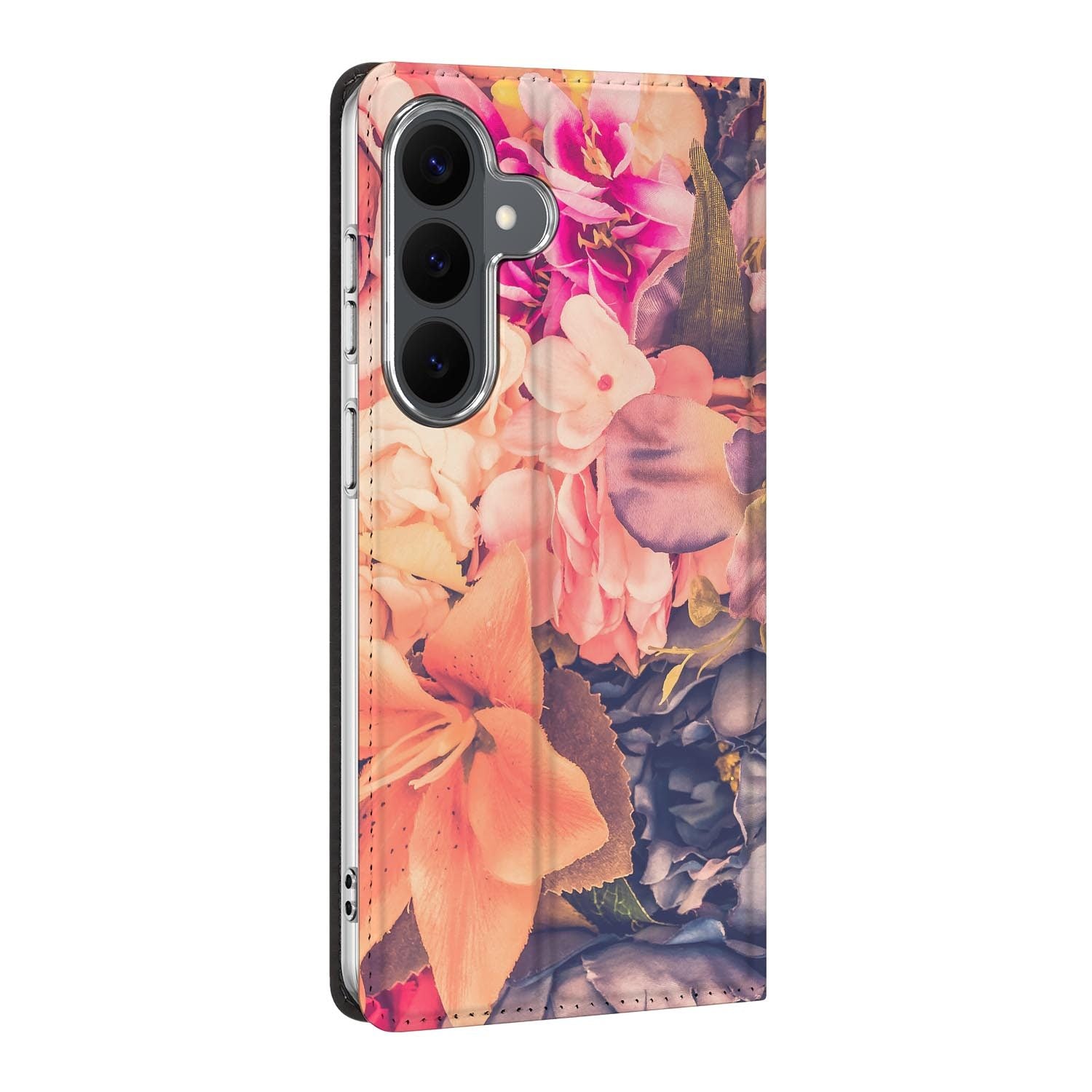 Samsung Galaxy S26 FE standcase Bosje Bloemen, bescherming voor- en achterkant