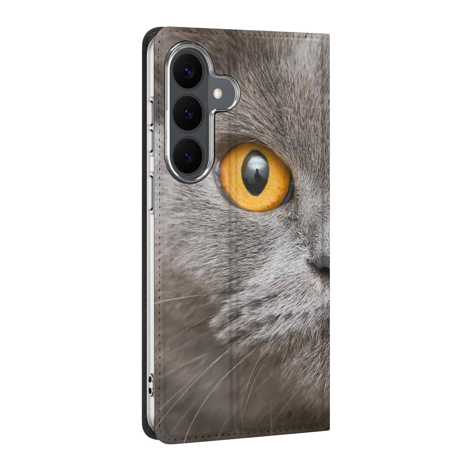 Samsung Galaxy S26 FE standcase Britse Korthaar, bescherming voor- en achterkant