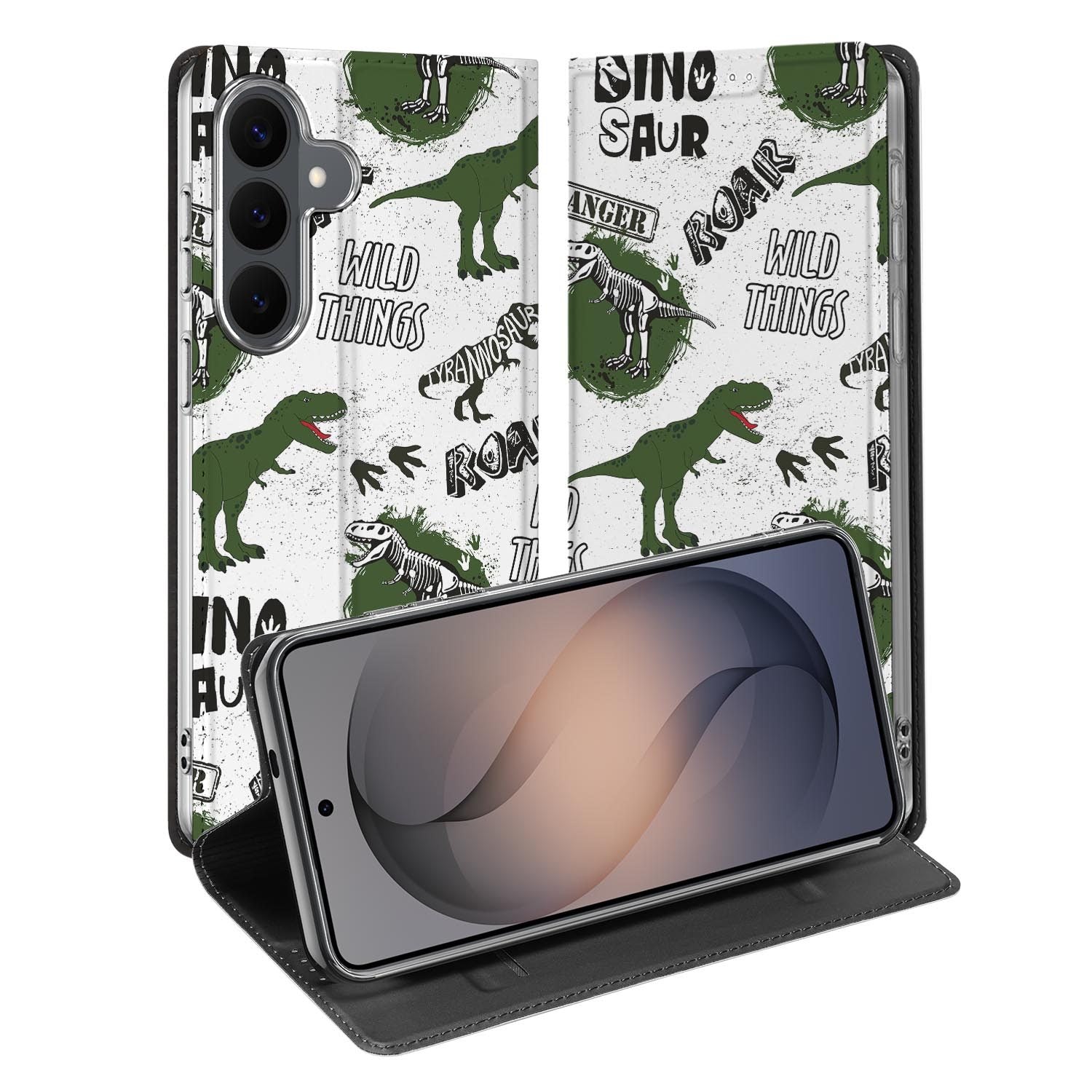 Samsung Galaxy S26 FE standcase met Dinosaurus-print