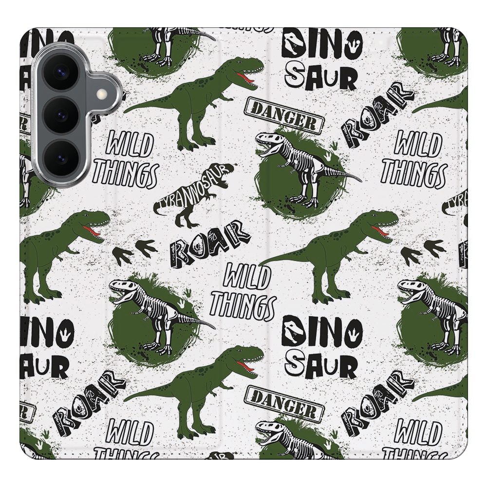 Samsung Galaxy S26 FE boekhoesje Dinosaurus met pasjesvak