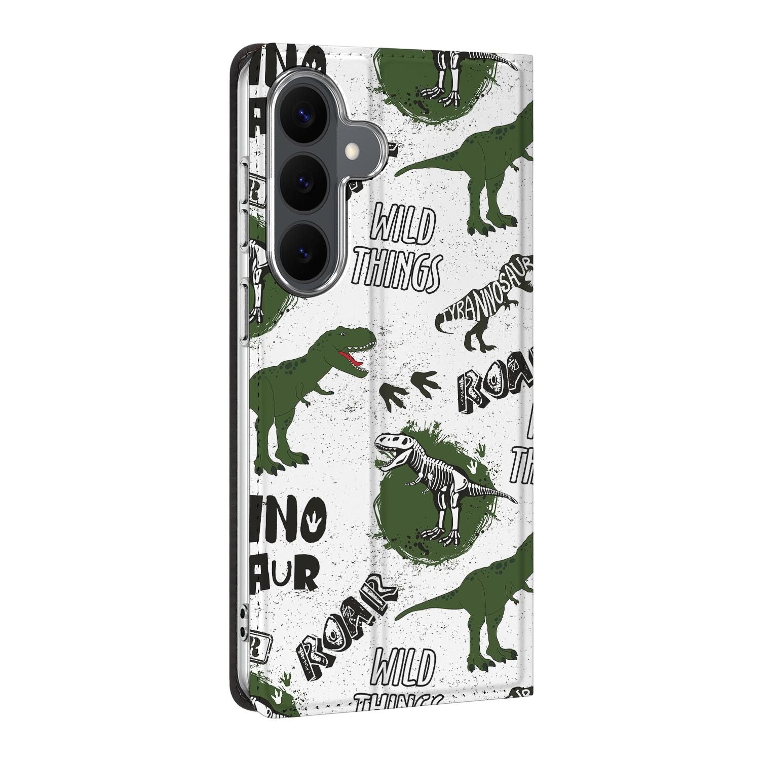 Samsung Galaxy S26 FE standcase Dinosaurus, bescherming voor- en achterkant