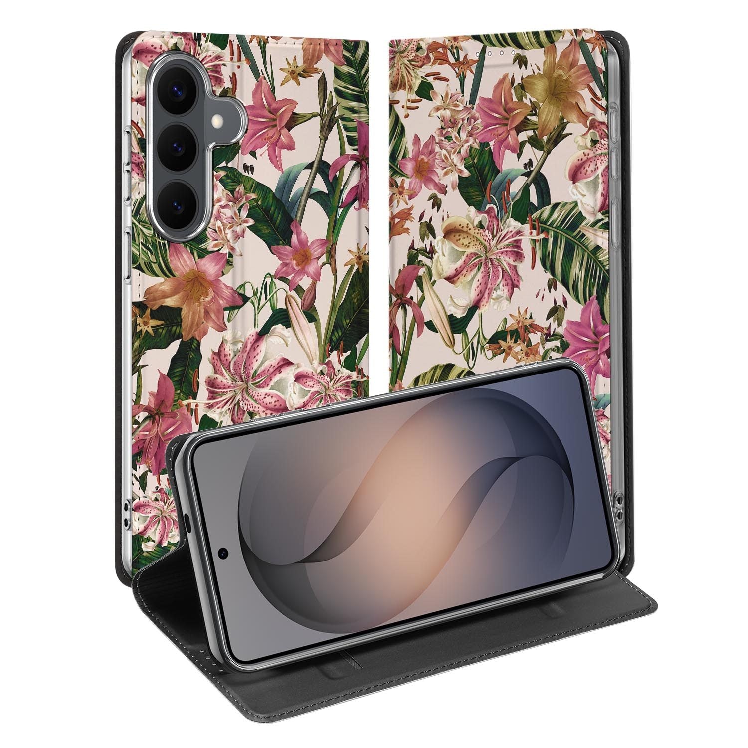 Samsung Galaxy S26 FE standcase met Flowers-print