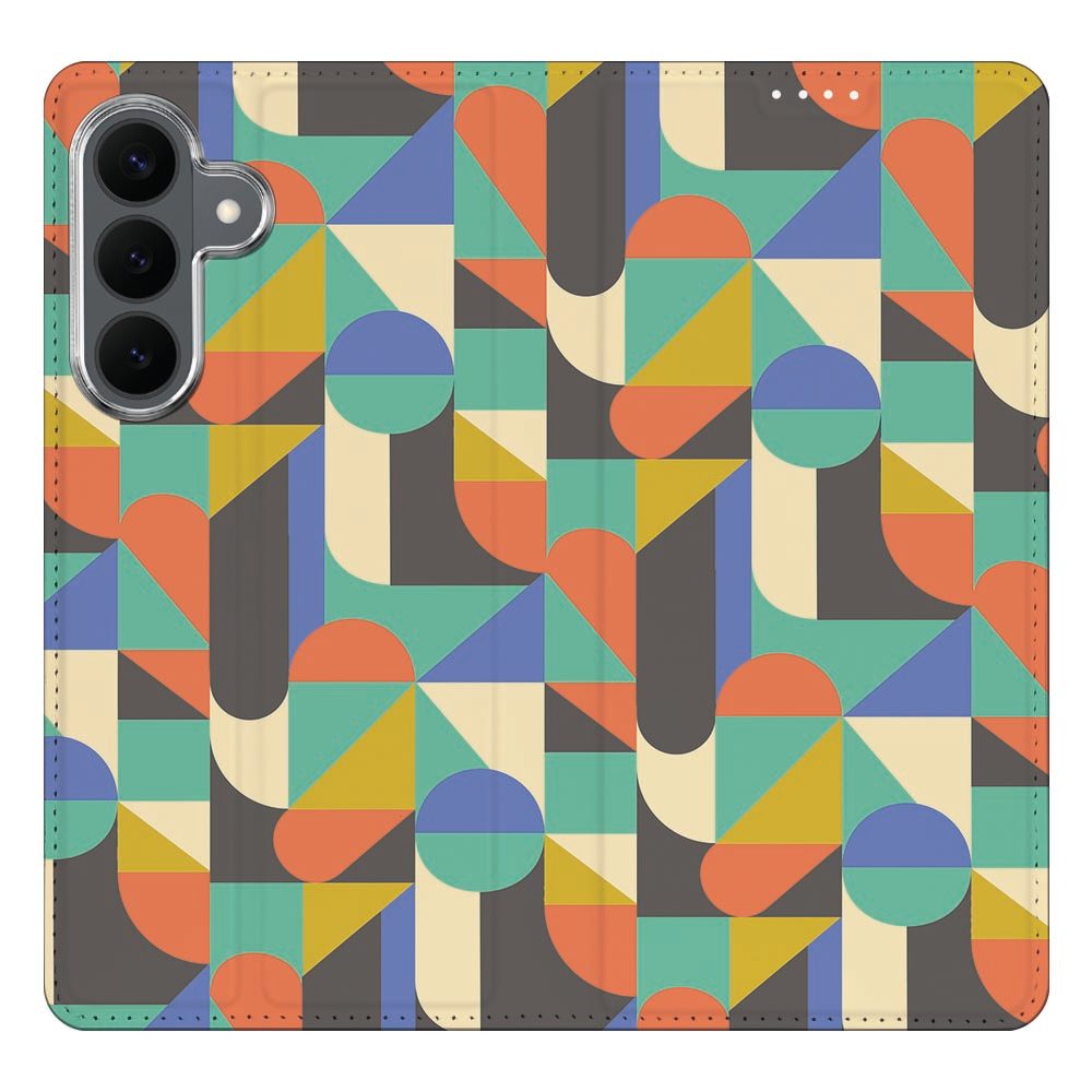 Samsung Galaxy S26 FE boekhoesje Funky Retro met pasjesvak