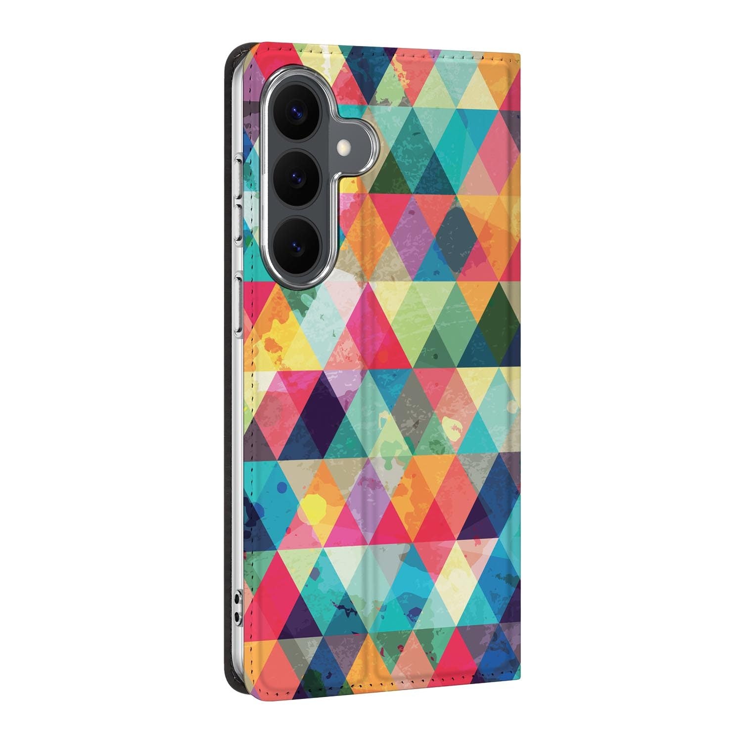Samsung Galaxy S26 FE standcase Geruit, bescherming voor- en achterkant