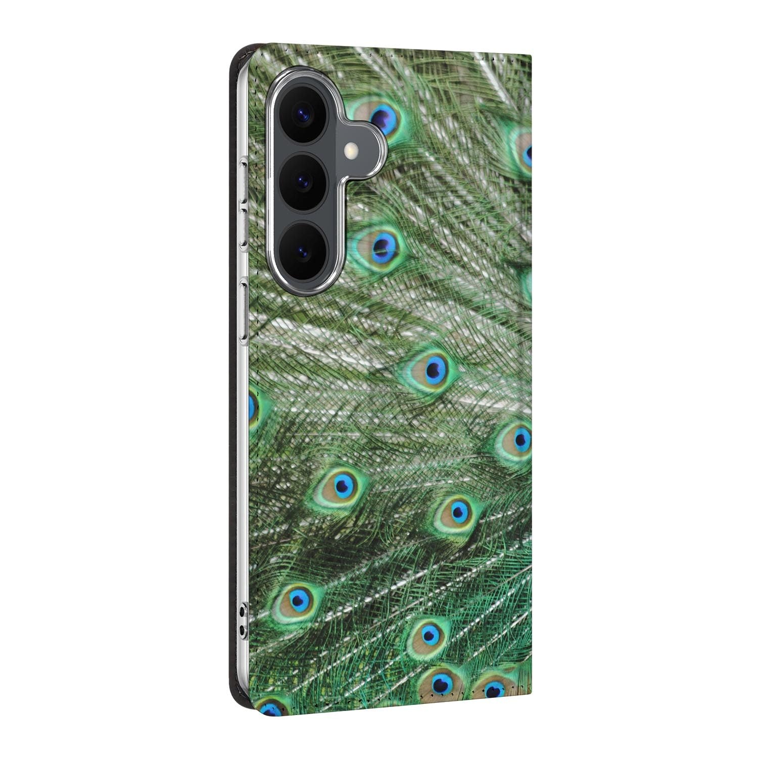 Samsung Galaxy S26 FE standcase Pauw, bescherming voor- en achterkant