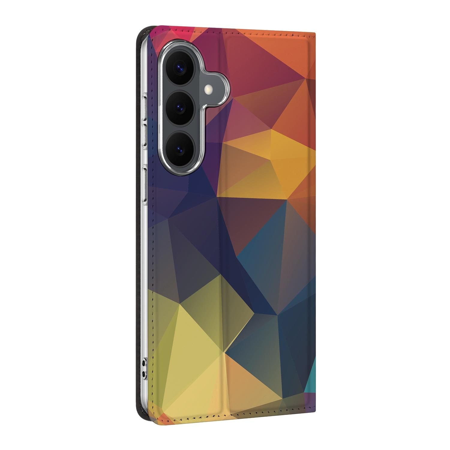 Samsung Galaxy S26 FE standcase Polygon Color, bescherming voor- en achterkant