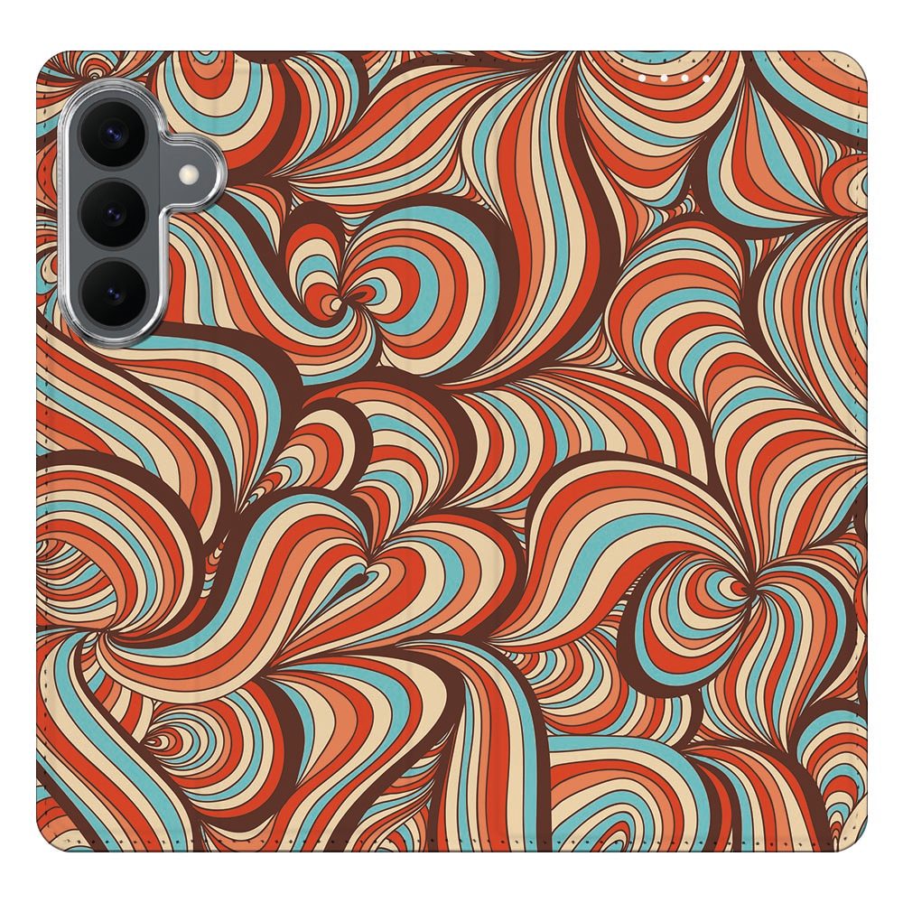 Samsung Galaxy S26 FE boekhoesje Retro met pasjesvak