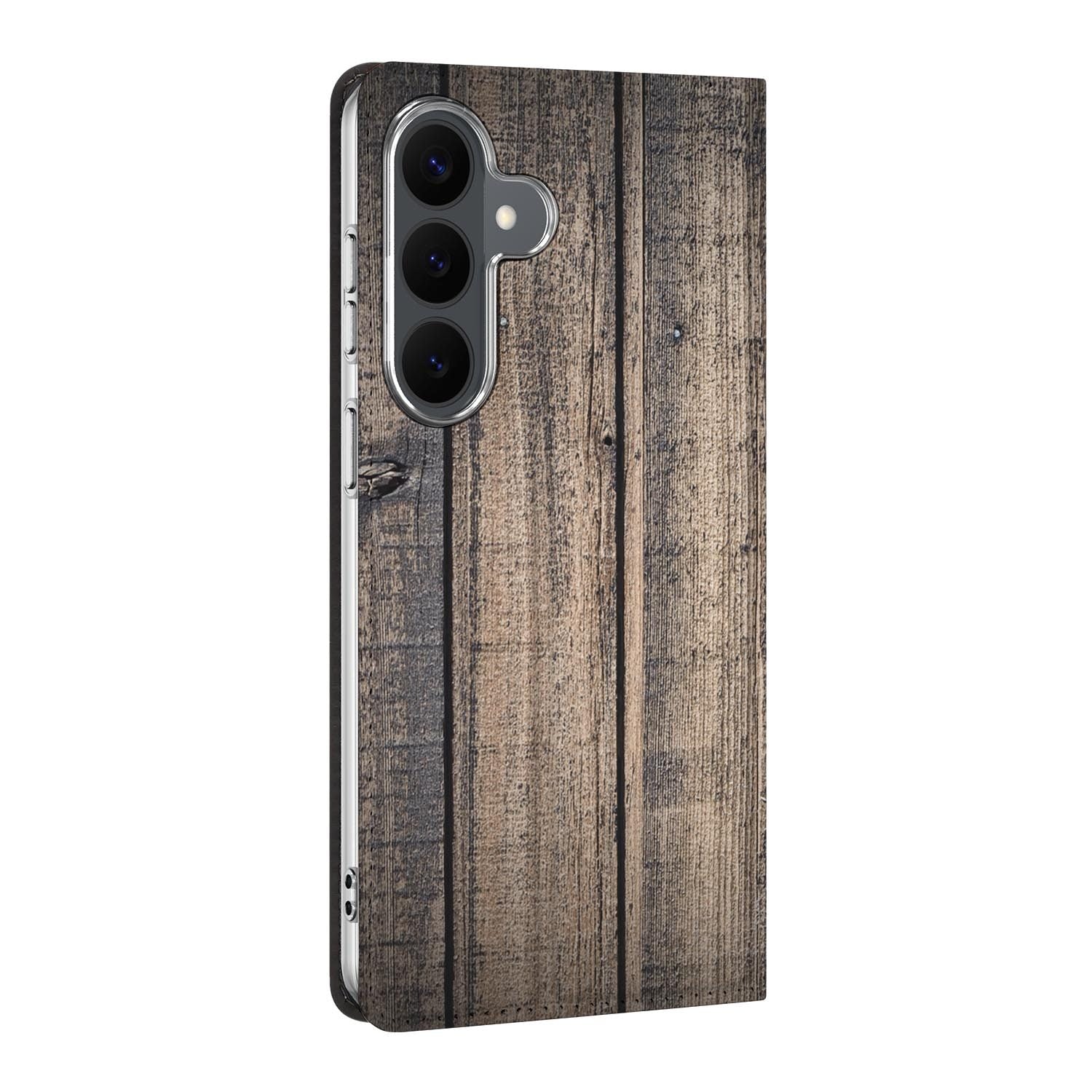 Samsung Galaxy S26 FE standcase Steigerhout, bescherming voor- en achterkant