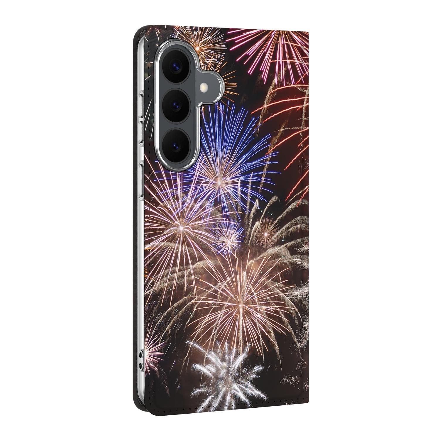 Samsung Galaxy S26 FE standcase Vuurwerk, bescherming voor- en achterkant