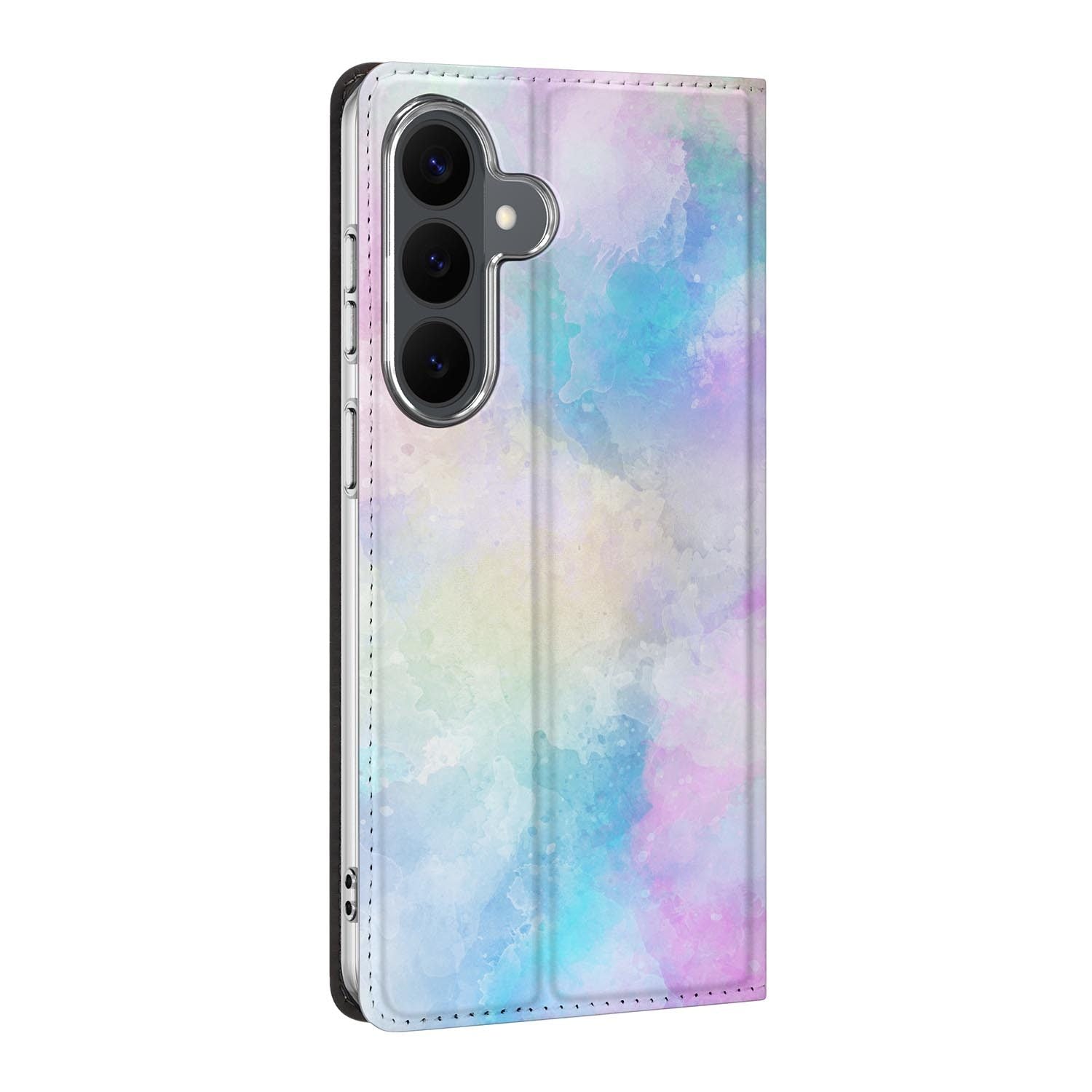 Samsung Galaxy S26 FE standcase Watercolor Light, bescherming voor- en achterkant