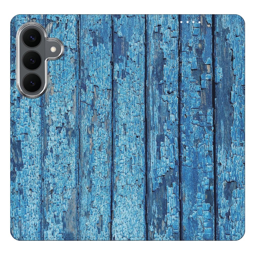 Samsung Galaxy S26 FE boekhoesje Wood Blue met pasjesvak