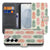Samsung Galaxy S26 Plus Book Cover Ananas Roze Rood Groen design met ananas print en beige achtergrond.