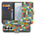 Samsung Galaxy S26 Plus Bookcase Hoesje Funky Retro geometrisch patroon binnenkant en buitenkant.