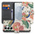 Samsung Galaxy S26 Plus Portemonnee Hoesje Pink Peacock design binnenzijde met pasjes en briefgeldopslag.