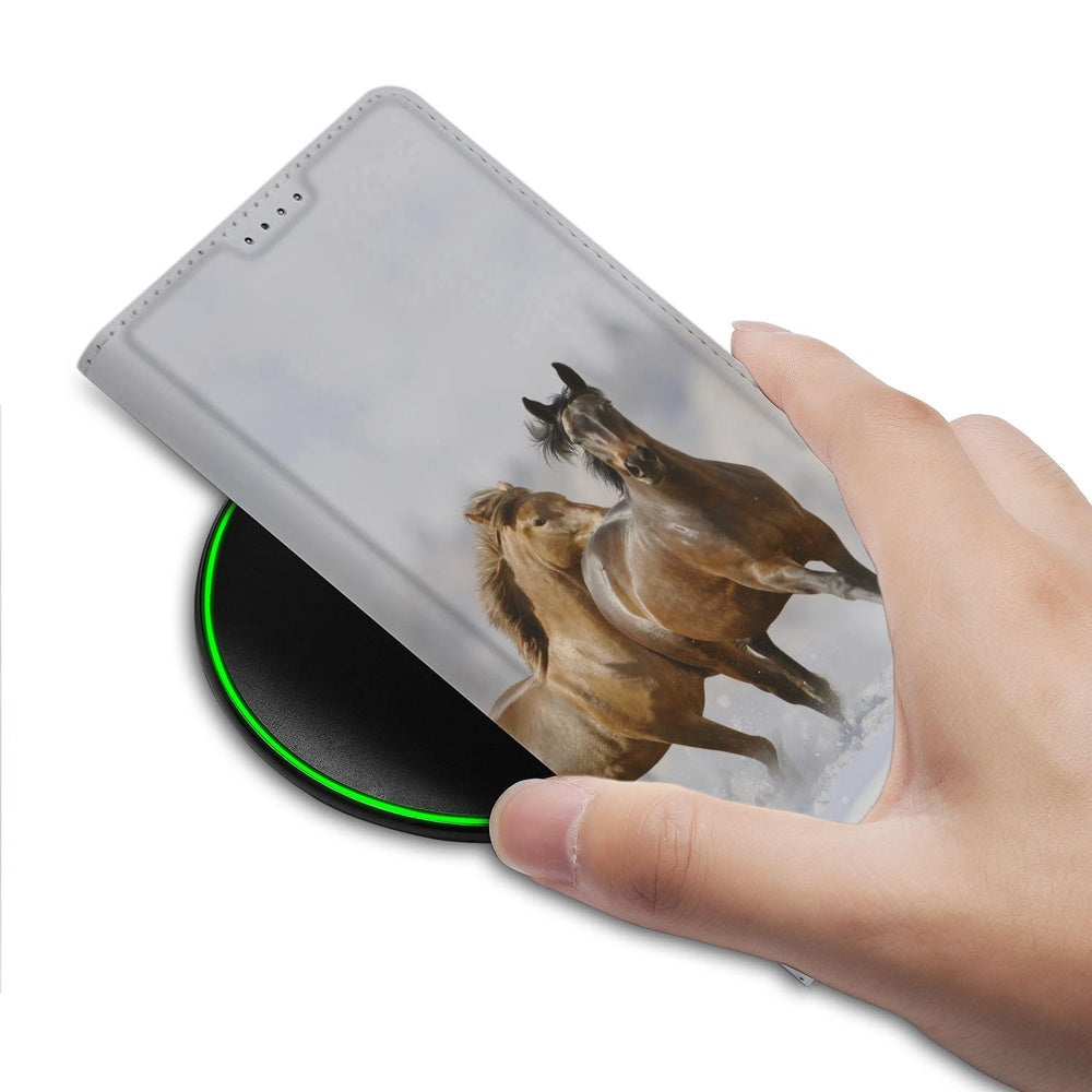 Samsung Galaxy S26 Plus Book Case Paarden Vooraanzicht.