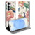 Samsung Galaxy S26+ Book Wallet Case Pink Peacock Vooraanzicht.
