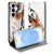 Samsung Galaxy S26 Plus Bookcase Tiger watercolor design vooraanzicht.