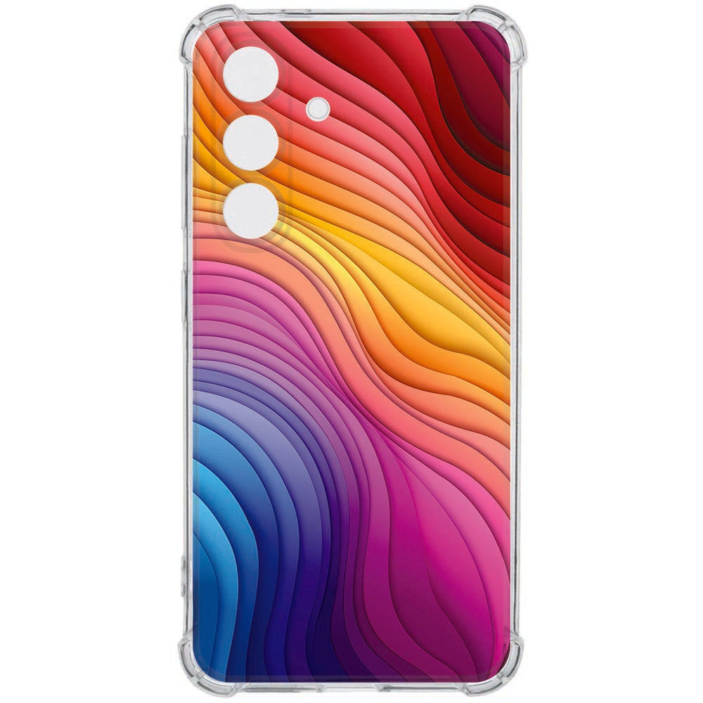 TPU Siliconen Hoesje Samsung Galaxy S26 Plus Regenboog Antishock