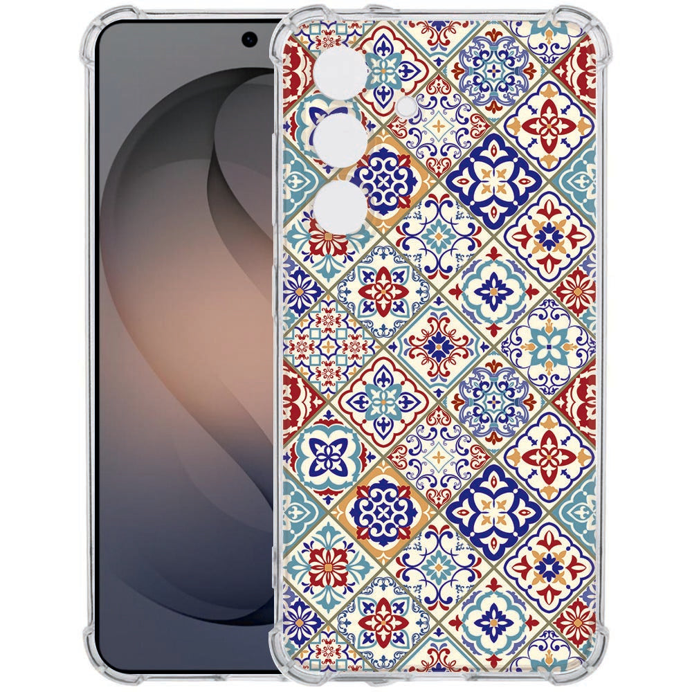 Flexibele back cover Samsung Galaxy S26 Plus Tiles Color Valbestendig