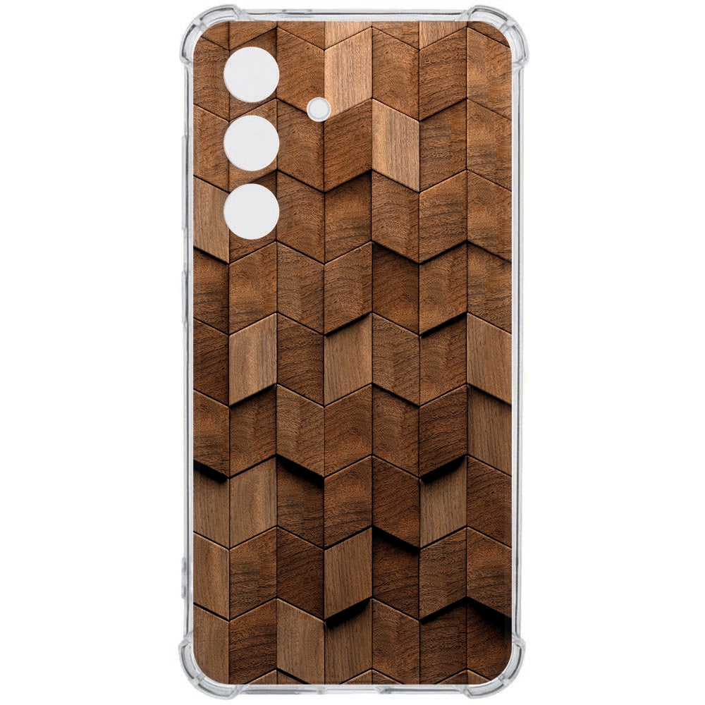 Backcover Hoesje Samsung Galaxy S26 Plus Wooden Cubes Valbestendig