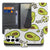 Book Case Samsung Galaxy S26 Ultra Avocado Singing Groen Portemonnee Hoesje open met avocadoprint in groen en wit.