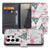 Telefoonhoesje Samsung Galaxy S26 Ultra Flamingo Triangle met Magnetische sluiting met flamingo patroon en stijlvolle accenten.