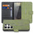 Samsung Galaxy S26 Ultra Book Case Groen Houtnerf Portemonnee Hoesje Vooraanzicht.
