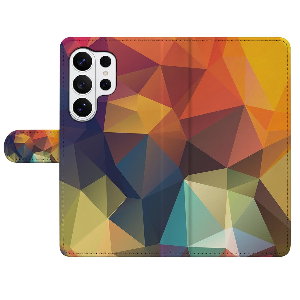 Bookcase Samsung Galaxy S26 Ultra Polygon Kleur met Magnetische sluitingDetail.