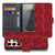 Telefoonhoesje Samsung Galaxy S26 Ultra Red Roses Portemonnee Hoesje vooraanzicht met rozenprint en pasjesvak.