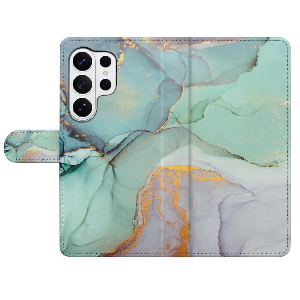 Samsung Galaxy S26 Ultra Hoesje Watercolor Mix Portemonnee Hoesje Aquarel print Vooraanzicht.