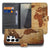 Samsung Galaxy S26 Ultra Hoesje Wereldkaart Portemonnee Hoesje detail van design met wereldkaart print.