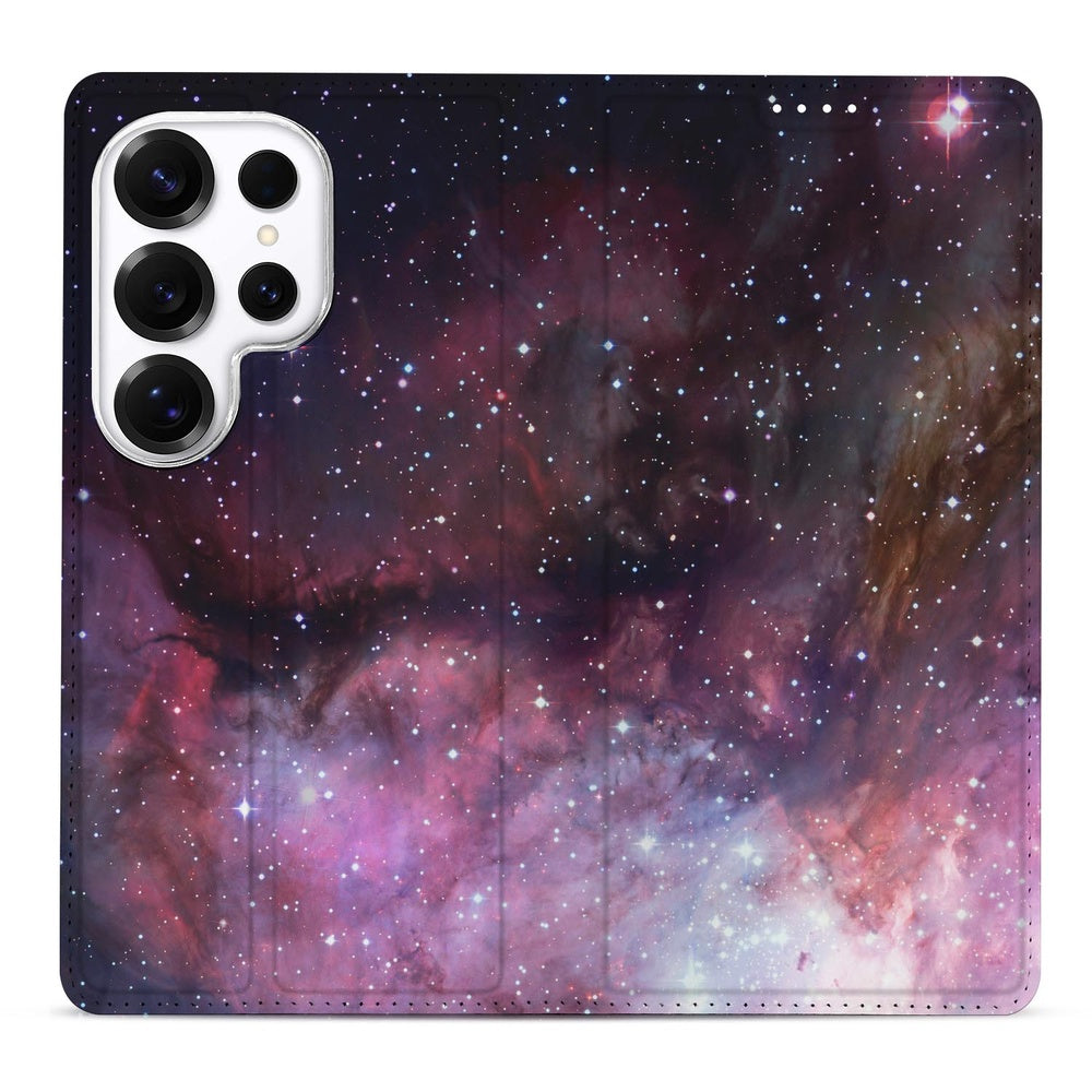 Samsung Galaxy S26 Ultra Stand Case Heelal Design Vooraanzicht.