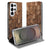 Samsung Galaxy S26 Ultra Book Case Wooden Cubes houten design vooraanzicht.