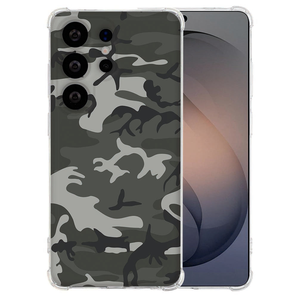 TPU Siliconen Hoesje Samsung Galaxy S26 Ultra Army Light Antishock