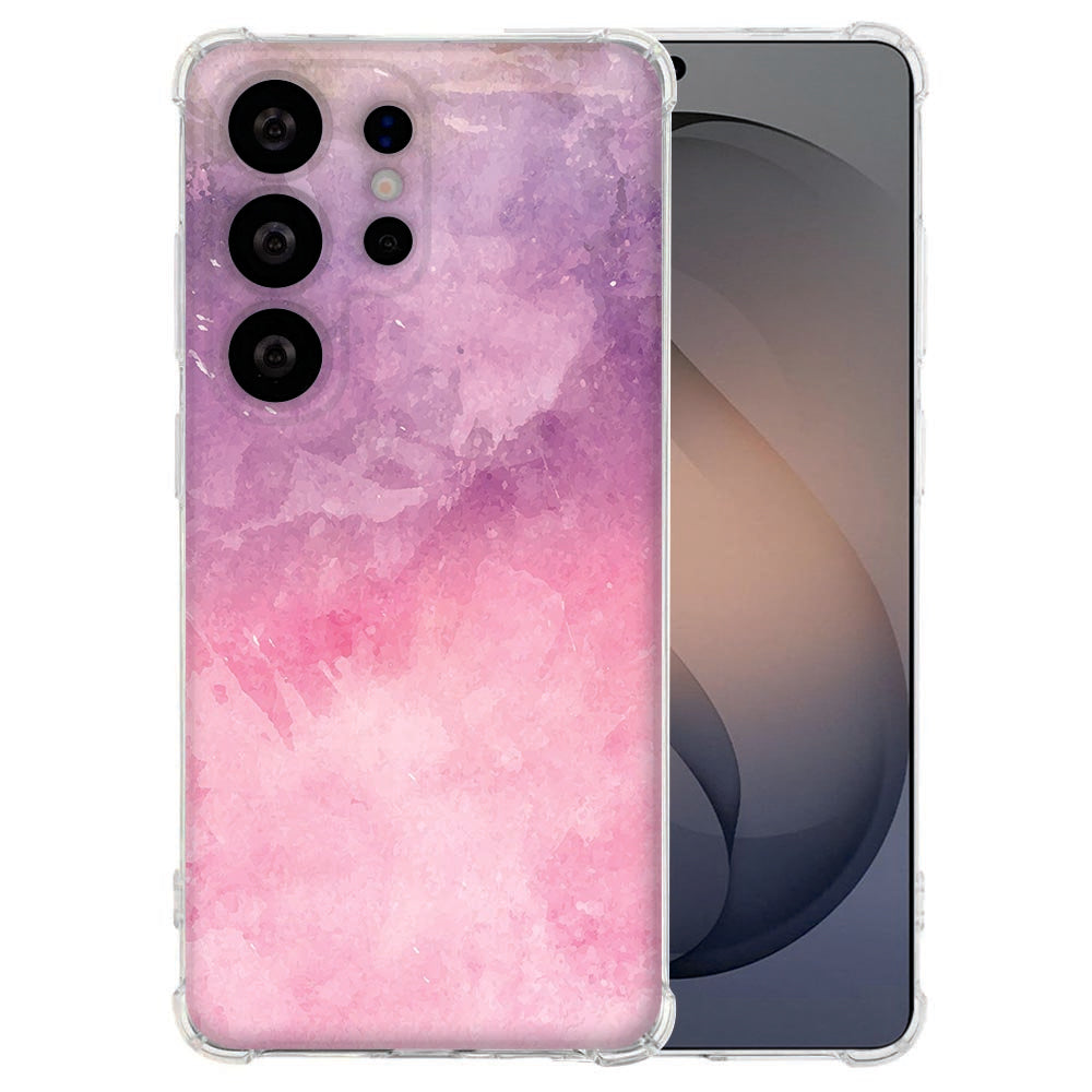 TPU Back Cover Samsung Galaxy S26 Ultra Pink Purple Paint Valbestendig