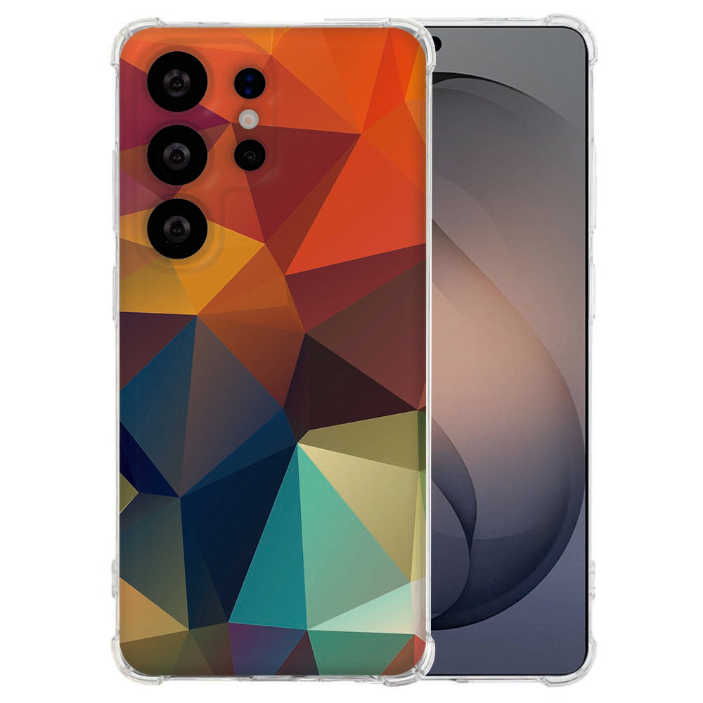 Flexibele back cover Samsung Galaxy S26 Ultra Polygon Color Schokbestendig
