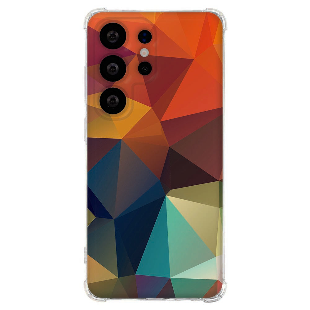 Flexibele back cover Samsung Galaxy S26 Ultra Polygon Color Schokbestendig